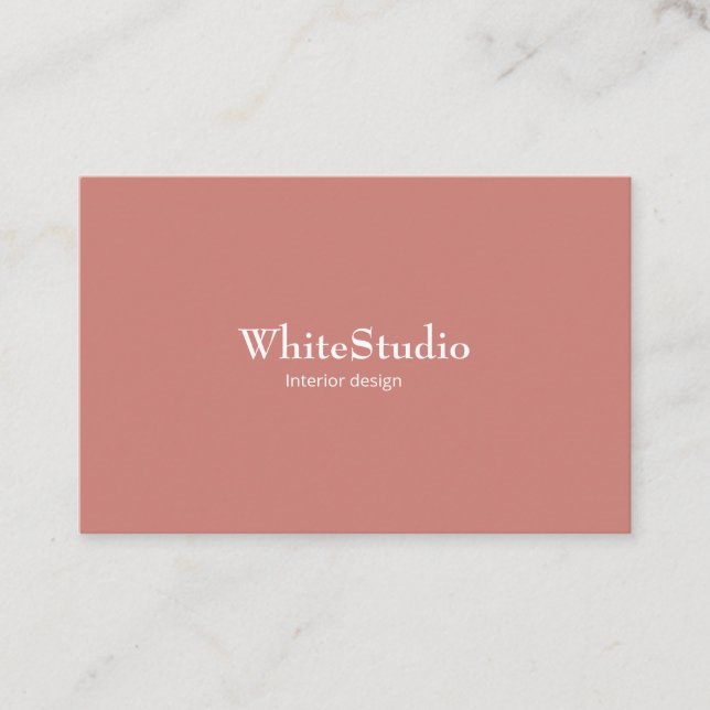 Tarjeta visita White Terra Cotta Business Card Visitkort (Framsida)