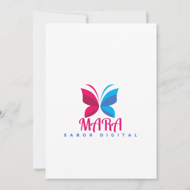 Tarjetas de Felicitación MARA – Sabor Digital Kort (Framsida)