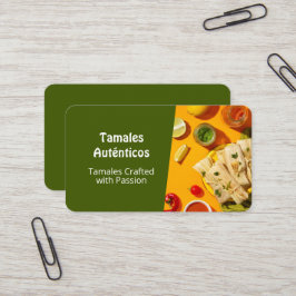 Tarjetas de Negocio Tamales Visitkort