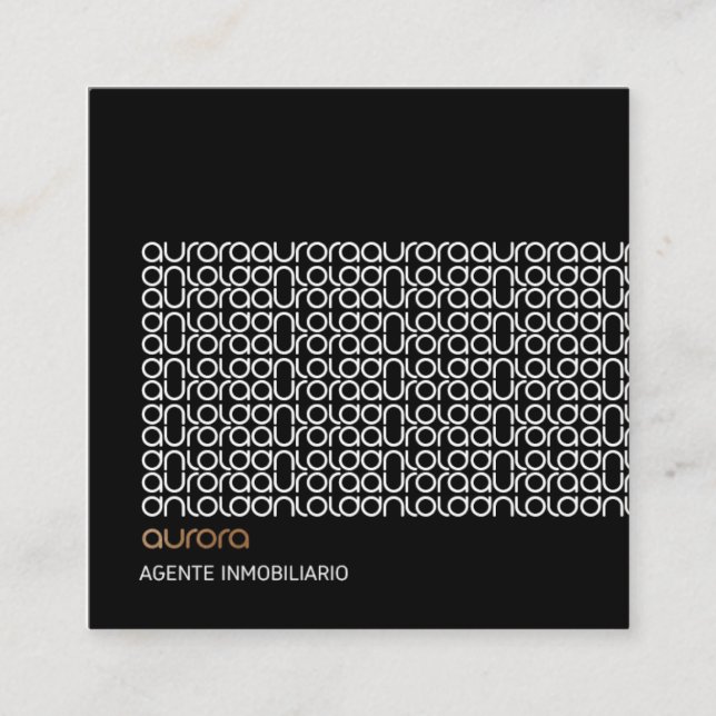 TARJETAS DE VISITA FYRKANTIGT VISITKORT (Framsida)