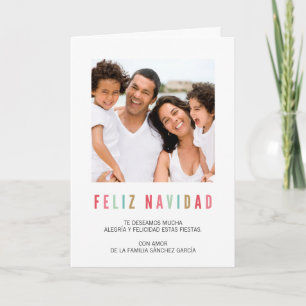Tarjetas Navideñas de Foto Saludos Coloridos Helgkort