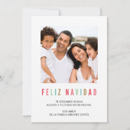 Tarjetas Navideñas de Foto | Saludos Coloridos Inbjudningar