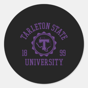 Tarleton State Texans Frimärke 1899 Runt Klistermärke