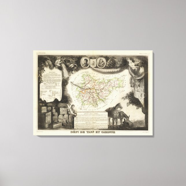 Tarn et Garonne Canvastryck (Framsida)