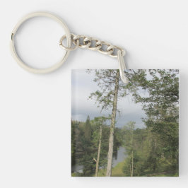 Tarn Hows Träd Acrylic Nyckelring