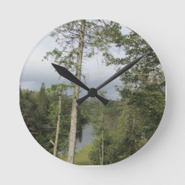 Tarn Hows Träd Rund Klocka