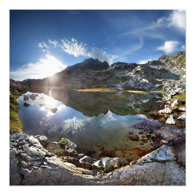 Tarn under Minarets - Sierra Fototryck (Framsidan)