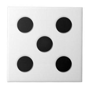 Tärning 5 kärnor kakelplatta