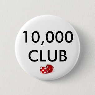 tärning KLUBB 10.000 Knapp
