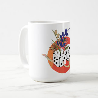 Tärningar i parallellt universum kaffemugg
