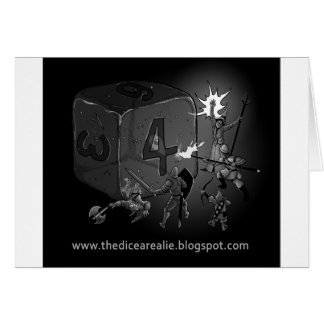 Tärningen är en ljuga hälsningskort