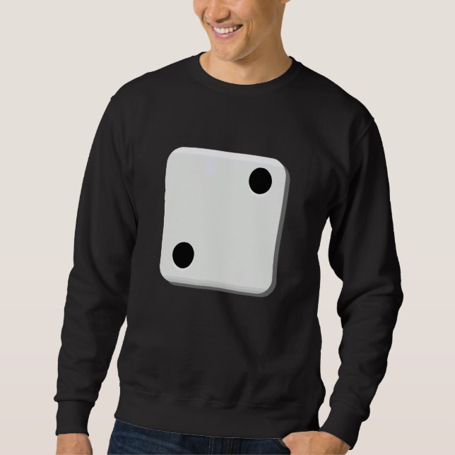 Tärningsmatchande jul Pyjamas Set Halloween kostym Lång Ärmad Tröja (Framsida)