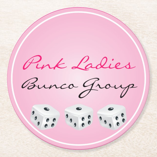 Tärningunderlägg Underlägg Papper Rund (Framsidan)