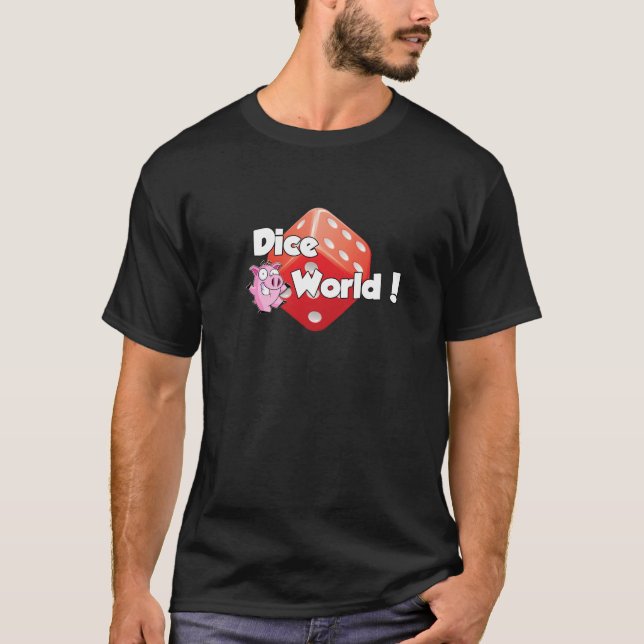 Tärningvärld! T-tröja Tee Shirt (Framsida)