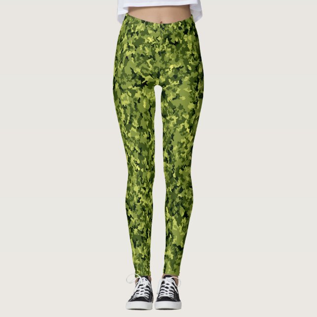 Tarnmuster Outdoor Natur Leggings (Framsida)