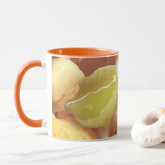 Taro Boll Dessert Illustration Mugg (Med munk)