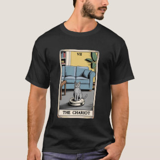 Taro-kort Chariot Katt Robot Dammsugare Fu T Shirt