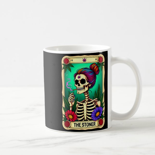 Taro Kort Den Rufsiga Bollen Skelett Halloween Kaffemugg (Höger)