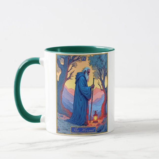 Taroillustration, Eremiten Mugg (Vänster)