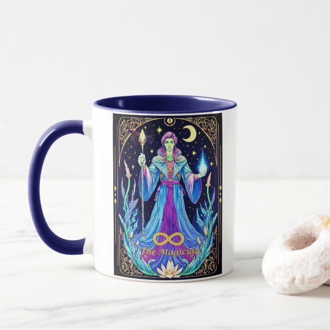 Taroillustration, Magikern Mugg (Med munk)