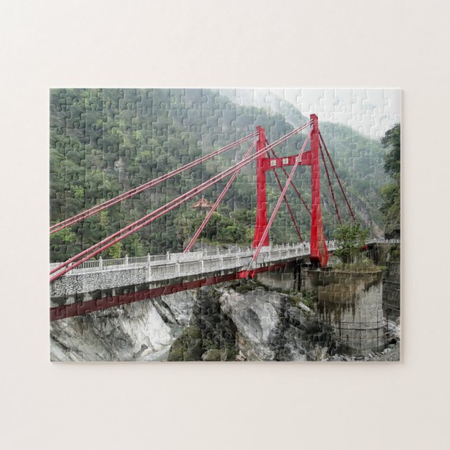 Taroko nationalpark Taiwan. Pussel (Horisontell)