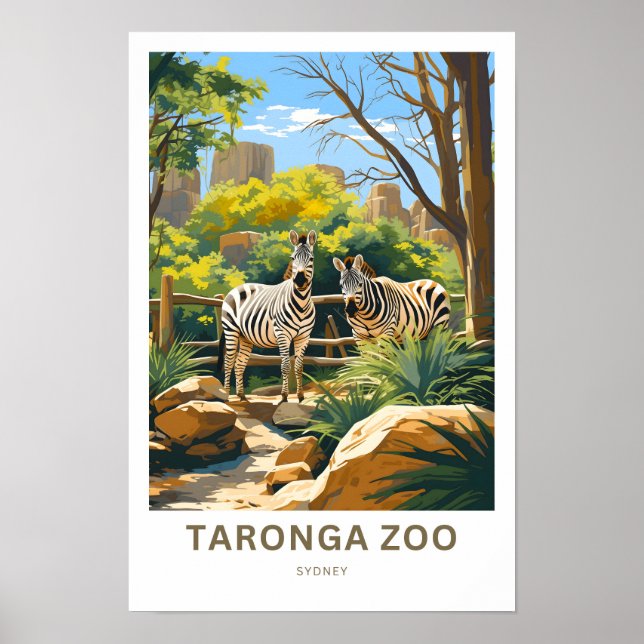 Taronga Zoo Sydney Travel Skriv ut Poster (Framsidan)