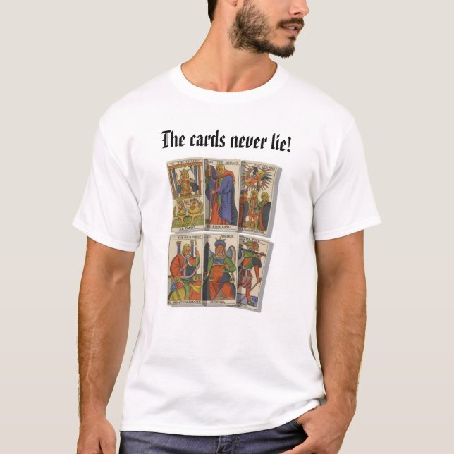 tarot1 korten ljuger aldrig! tee shirt (Framsida)