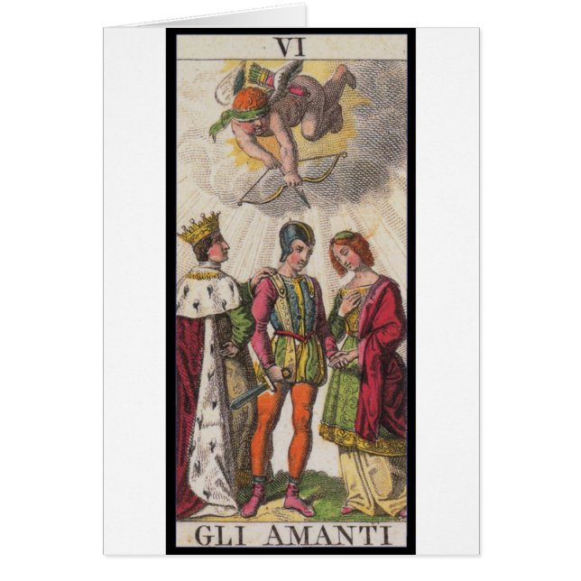 Tarot: Älskarna Hälsningskort (Framsidan)