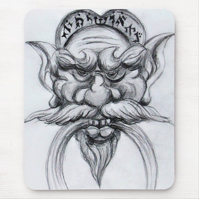 TAROT/ANTIQUE FANTASY GROTESQUE MASK Black White Musmatta (Framsidan)