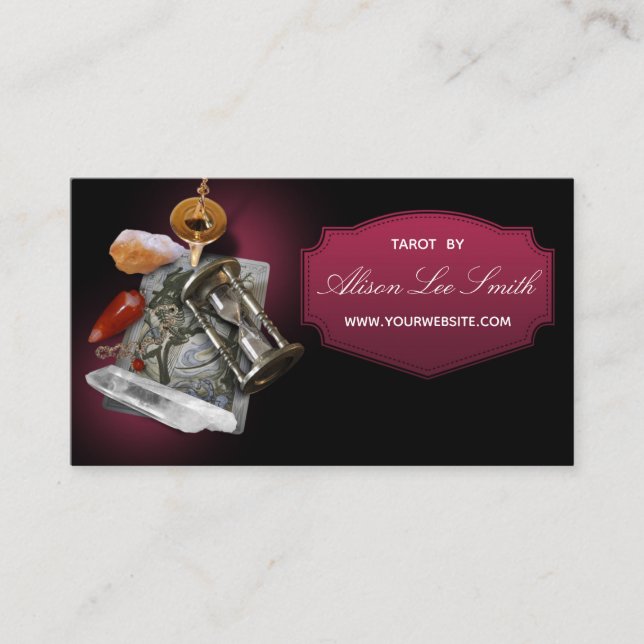 Tarot, astrologi, Astrologer Visitkort (Framsida)
