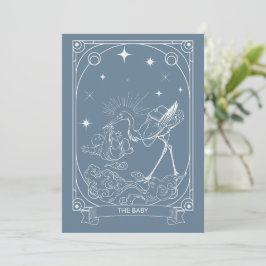 Tarot Baby Shower-inbjudan, kelestial & Mystical Inbjudningar