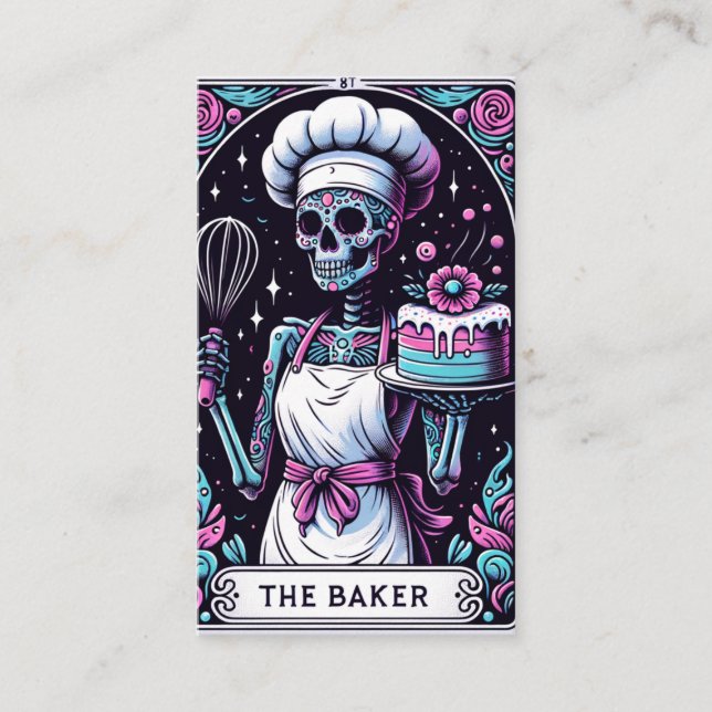 Tarot Baker-Affärskortet Visitkort (Framsida)