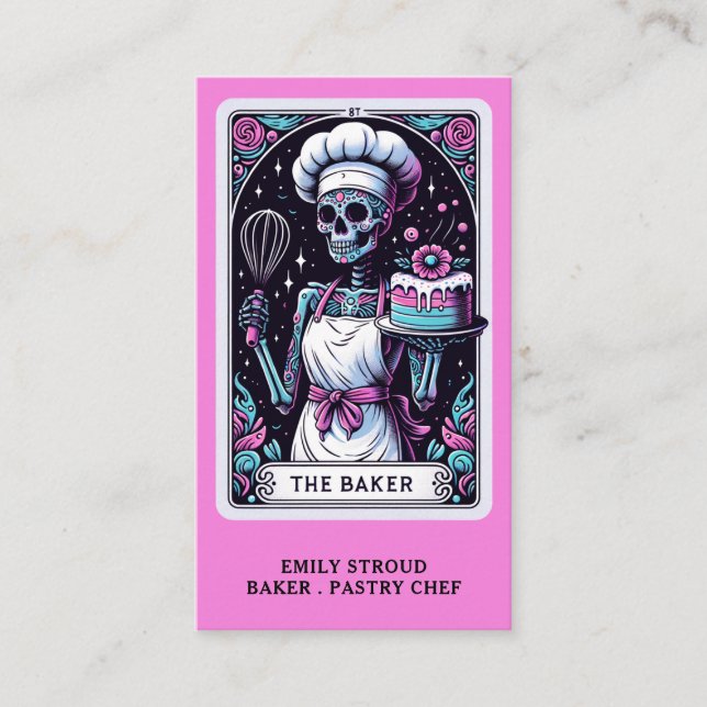 Tarot Baker-Affärskortet Visitkort (Framsida)