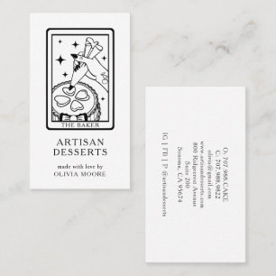 Tarot Baker Konditor Visitkort