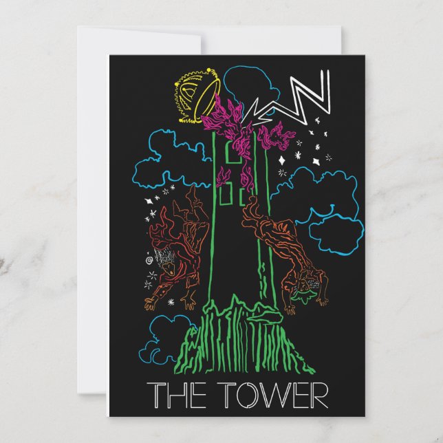 Tarot Blank Card - Torn Julkort (Framsida)