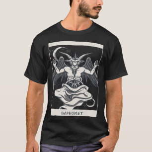 Tarot Card Baphomet Satan Occult Gothic Goth Occul T Shirt