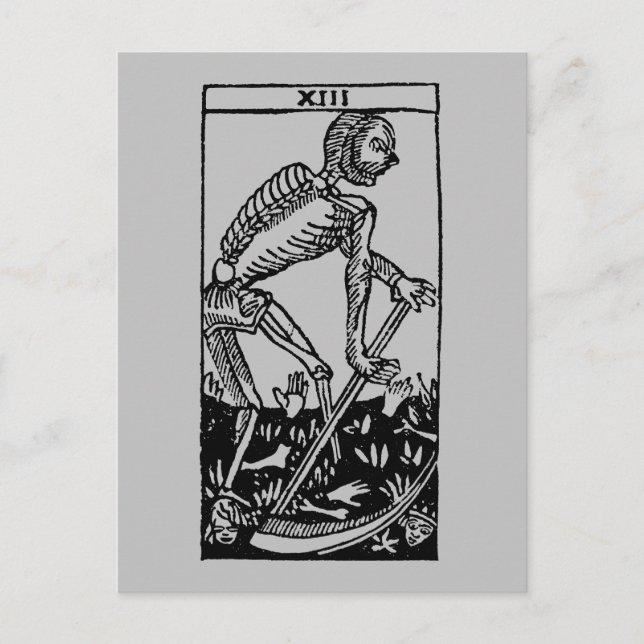 Tarot Card: Death Vykort (Framsida)