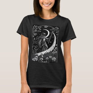 Tarot Card Dödsstöm Reaper Occult Goic Witch T Shirt