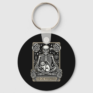 Tarot Card Emo gotiic - Occult the Cat Whisperer Nyckelring