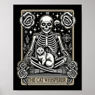 Tarot Card Emo gotiic - Occult the Cat Whisperer Poster