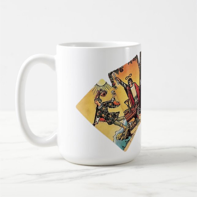 Tarot Card Fläkt Kaffemugg (Vänster)
