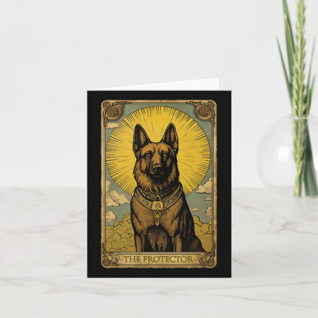 Tarot Card för Hund av tyska shepherd Kort (Framsida)