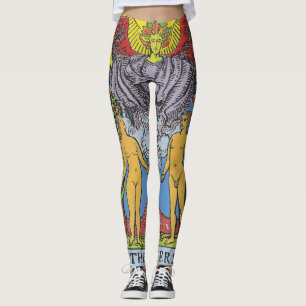 Tarot Card-fotnoter i Älskare Leggings