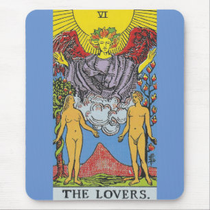 Tarot Card-fotnoter i Älskare Musmatta