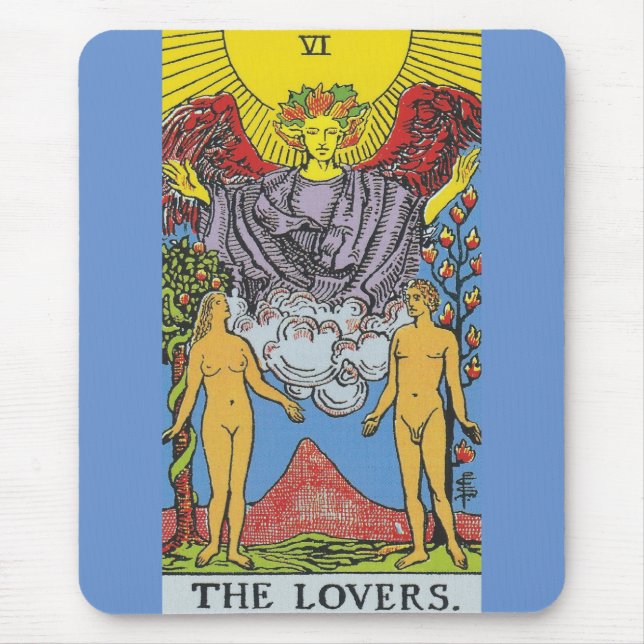 Tarot Card-fotnoter i Älskare Musmatta (Framsidan)