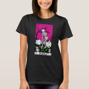 Tarot Card Gym Deadlifts Workout Occult Reading R T Shirt
