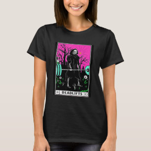 Tarot Card Gym Deadlifts Workout Occult Reading Re T Shirt