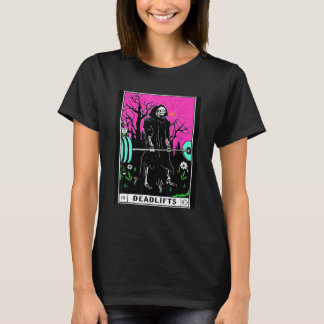 Tarot Card Gym Deadlifts Workout Occult Reading Re T Shirt