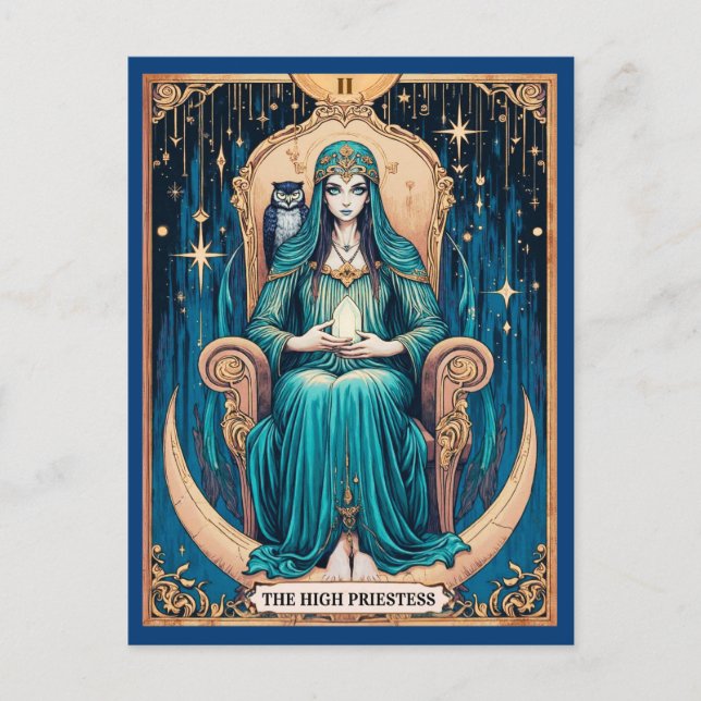 Tarot Card, hög prioritet 2 Vykort (Framsida)