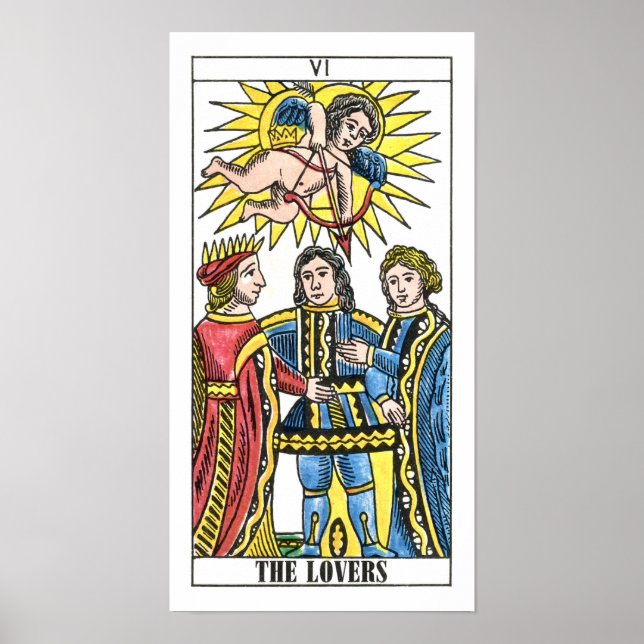 Tarot Card i Älskare Poster (Framsidan)